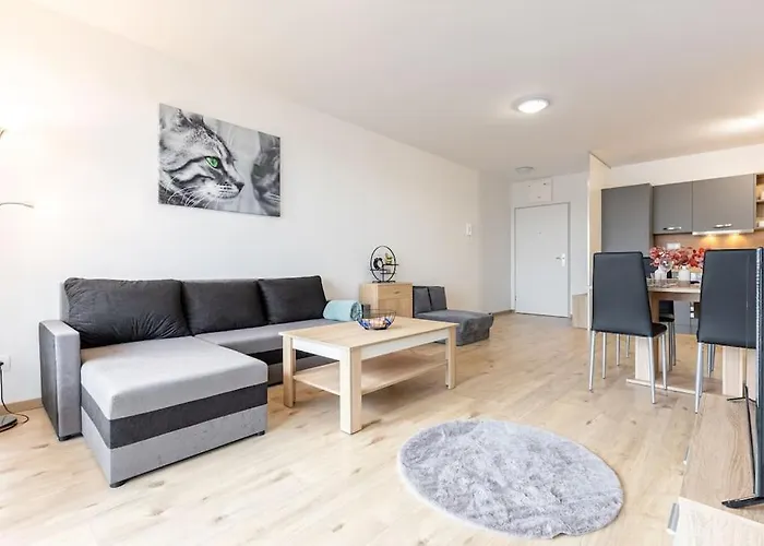 Apartament Flat 3 Sunny Haven Moderny 2i, Parking, Wifi